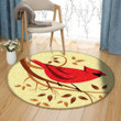 Cardinal Bird HM1601021TM Round Carpet