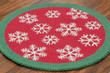 Snowflake CLM1610257TM Round Carpet