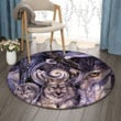 Native American Wolf And Eagle DD0810103RR Round Carpet