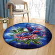 Star Spangled Butterfly VD2210024RR Round Carpet