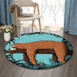 Sloth Home Sleep Home DN0810136RR Round Carpet