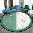 Green White Marble CLP0511088MT Round Carpet