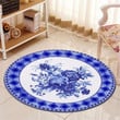Traditional Chinese Flower CLT0910127G Round Carpet