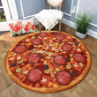 Pizza Lover CLA1410037RR Round Carpet