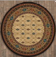 Rustic Elegance CLM3009147TM Round Carpet