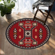 Red Pattern Native American CLA1610338RR Round Carpet