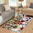 Happy Holidays Christmas Maine Coon Cats House Gathering Area Rug CLA20120494R Rug