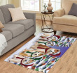 Akita Dogs Christmas Family Portrait In Holiday Scenic Background Area Rug CLA20120890R Rug