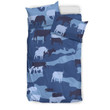 Cow Camouflage Blue CL09100097MDB Bedding Sets