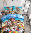 Cat TL160914T Cotton Bed Sheets Spread Comforter Duvet Cover Bedding Sets