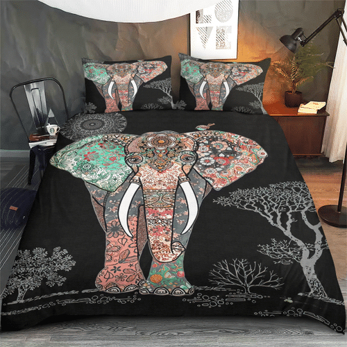 Woonistore  Elephant Mandala Bedding Set W0309150 Bedroom Decor