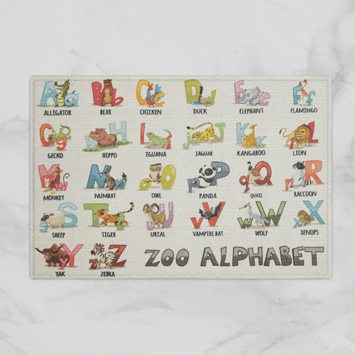  Alphabet Zoo Door Mat W180912