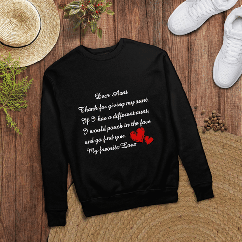 Woonistore - Dear Aunt Thanks for being my Aunt T-shirt