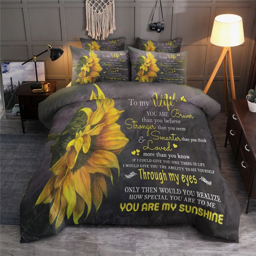 To My Wife Sunflower BT0901458B Bedding Sets