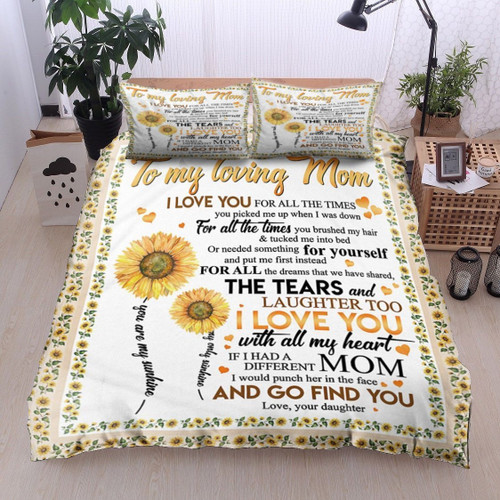 Sunflower Daughter To Mom CL11120080MDB Bedding Sets