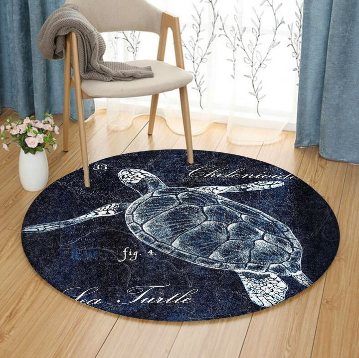 Sea Turtle AA1610089TM Round Carpet