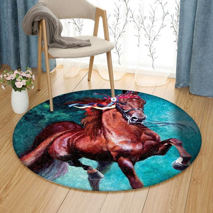 Horse NP1411044RR Round Carpet