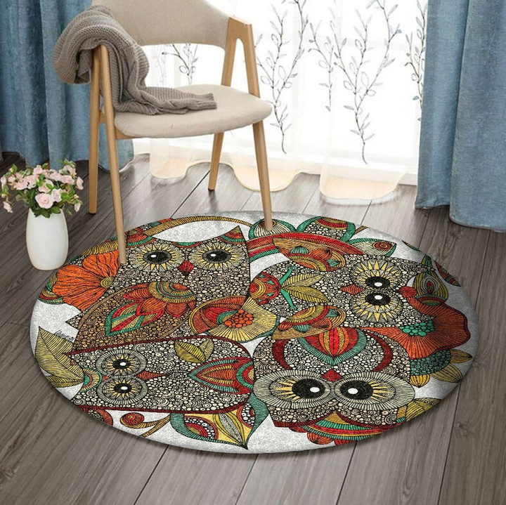 Owls HN180965RR Round Carpet