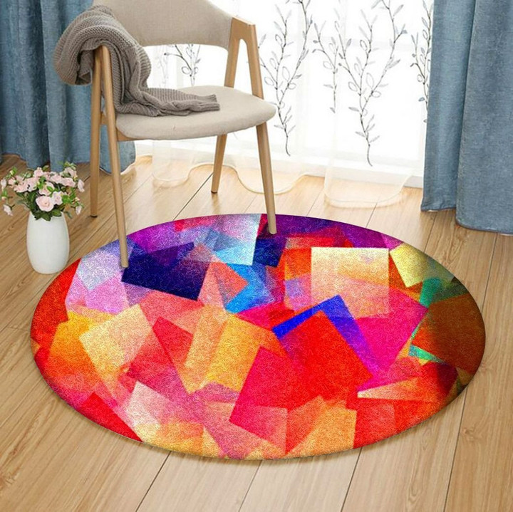 Fractal Dimensions Colors HD1501040RR Round Carpet
