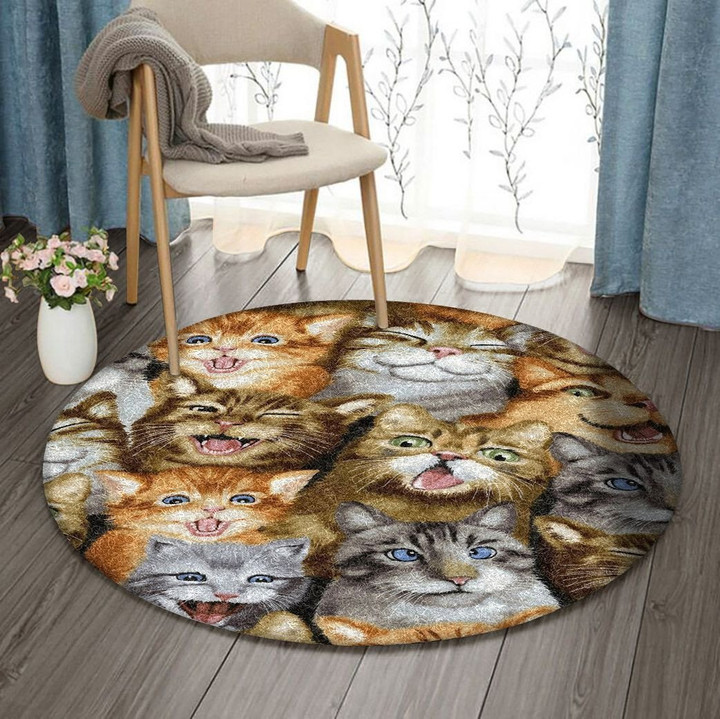 Cats VD1410021RR Round Carpet