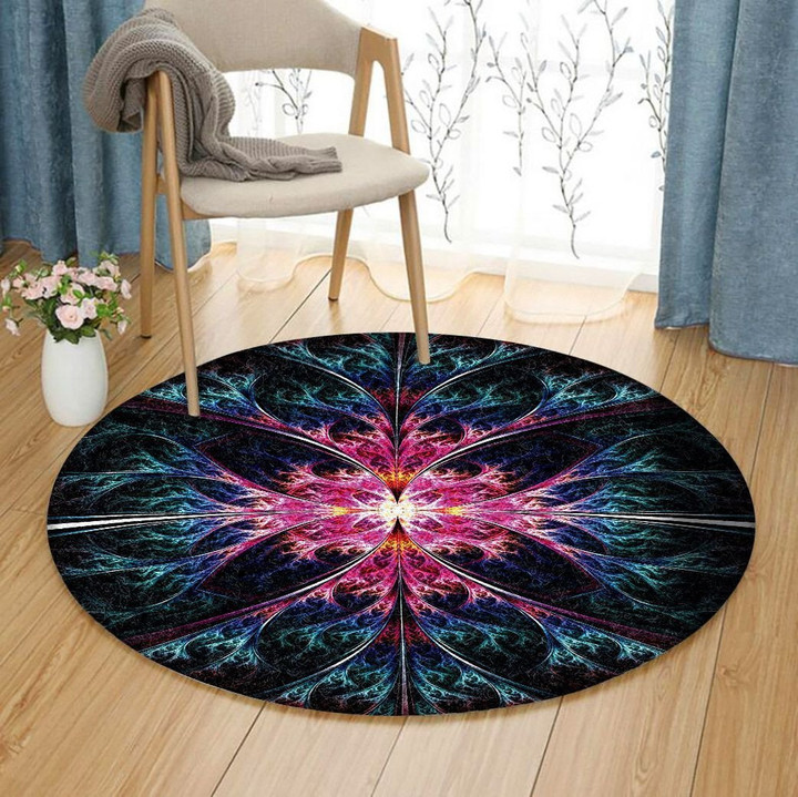 Shinning Galaxy Heart HB1401143RR Round Carpet