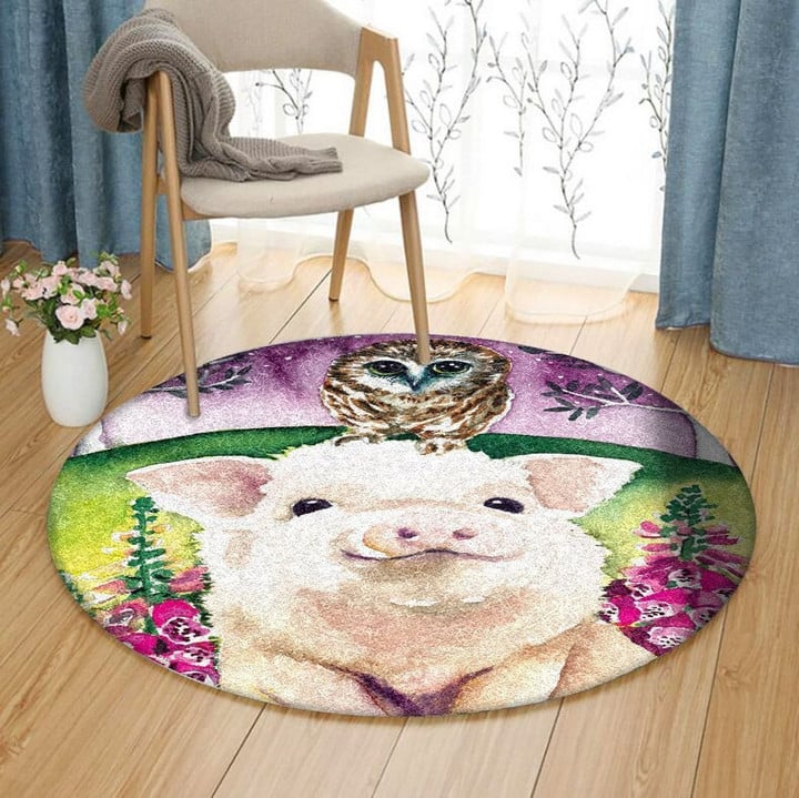 Pig And Owl NP1511012RR Round Carpet