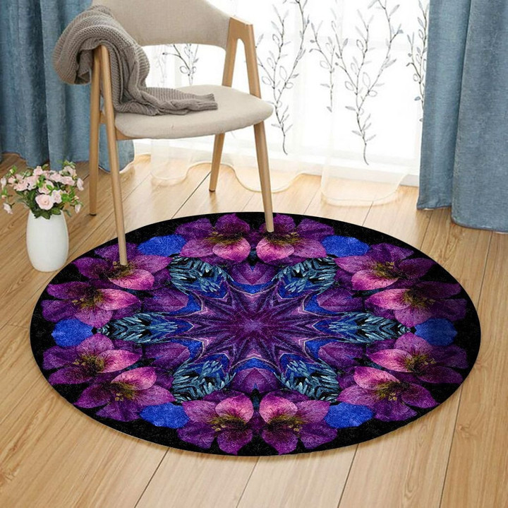 Mandala Flower BT1710028RR Round Carpet