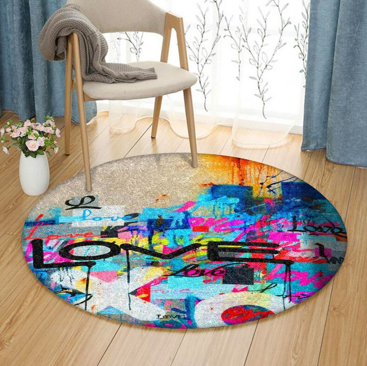 Wall Love Colors HD1701133RR Round Carpet