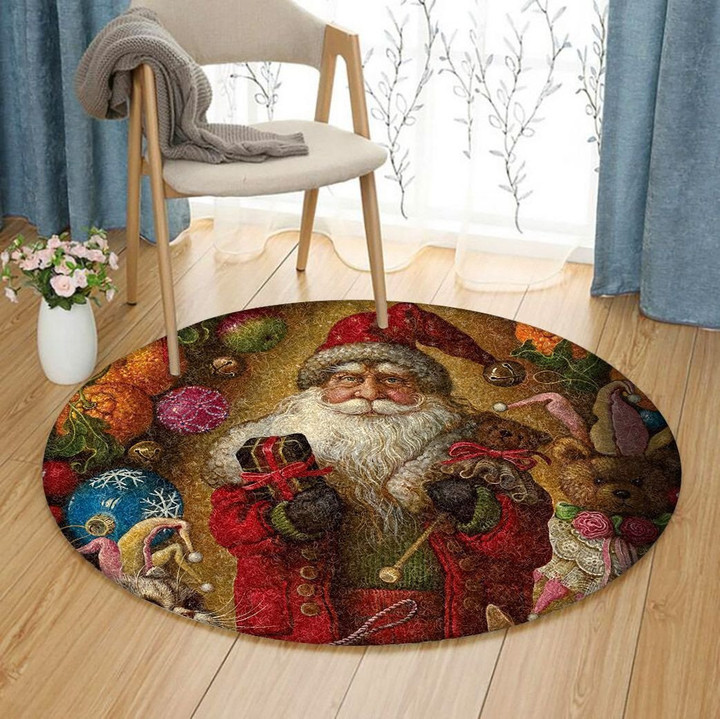 Santa Claus TT1311096TM Round Carpet