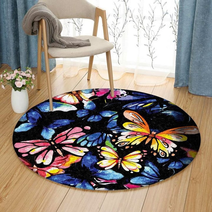 Butterfly NP1701019RR Round Carpet