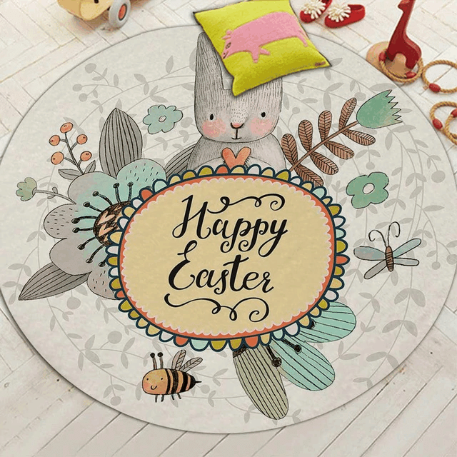 Happy Easter CLP1710070MT Round Carpet