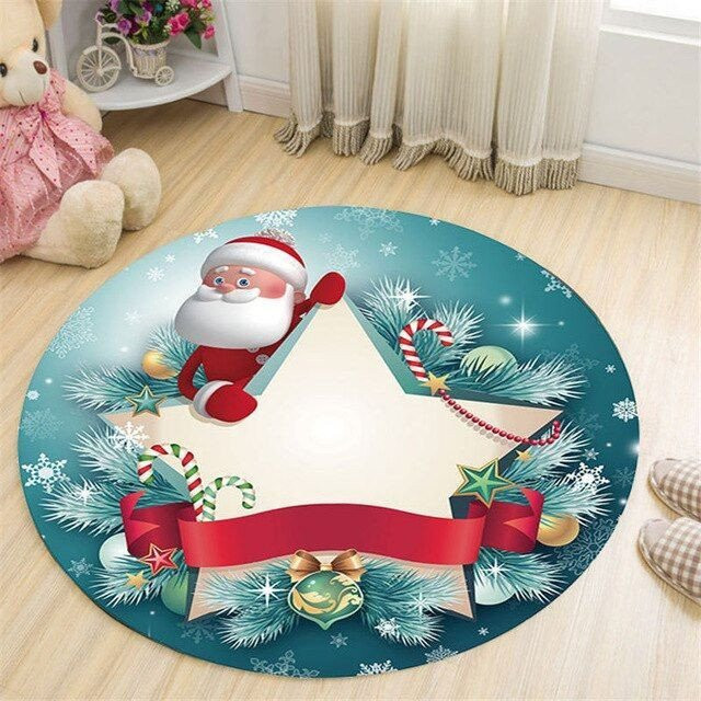 Santa Claus Star CLP1710163MT Round Carpet