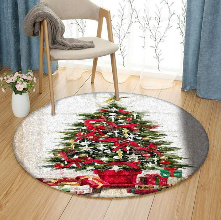 Christmas Pine Tree NT0111182RR Round Carpet