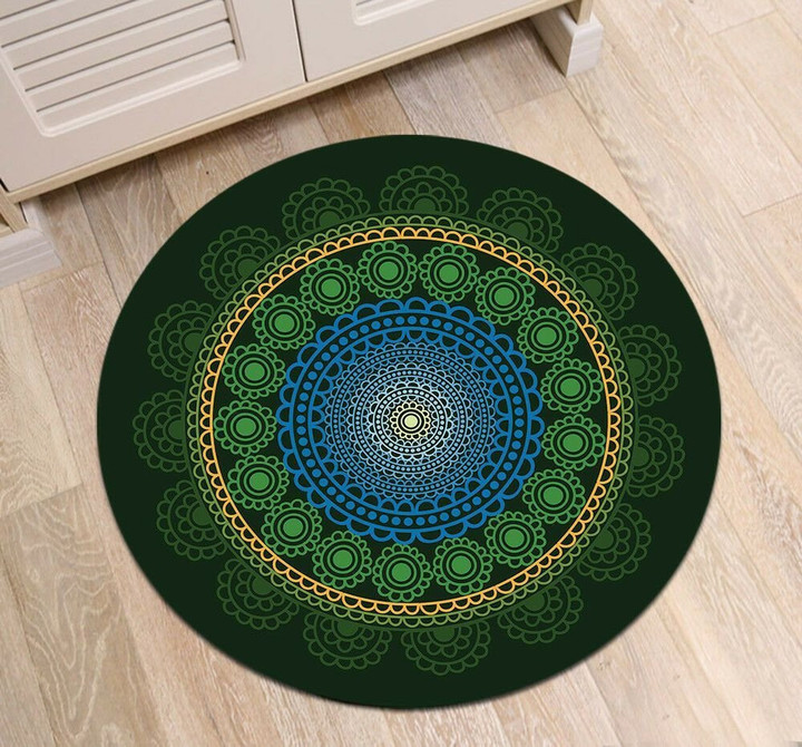 Retro Mandala CLP0710114M Round Carpet