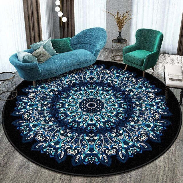 Vintage Mandala CLP0711332MT Round Carpet