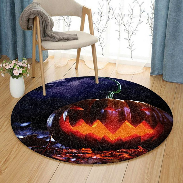 Pumpkin Halloween TN0210115TM Round Carpet