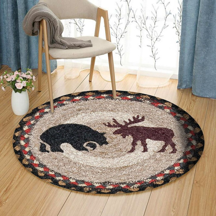 Bear And Moose HM1010006TM Round Carpet