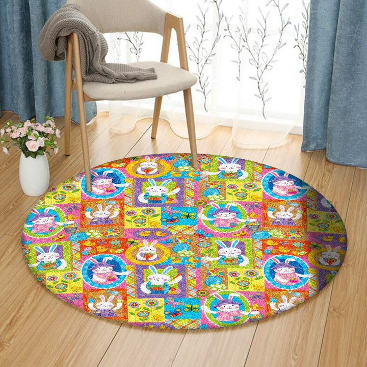 Easter Bunny NP0601110RR Round Carpet
