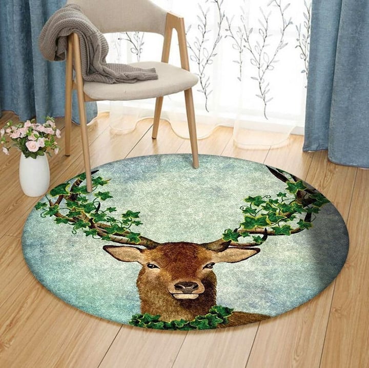 Deer TN1910042TM Round Carpet