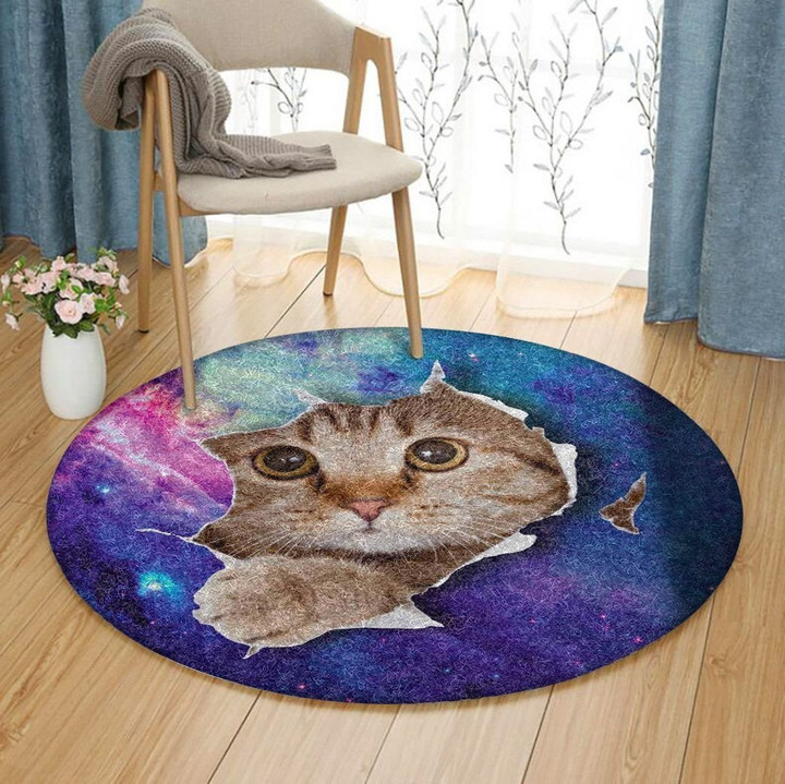 Cat Galaxy DV1001047RR Round Carpet