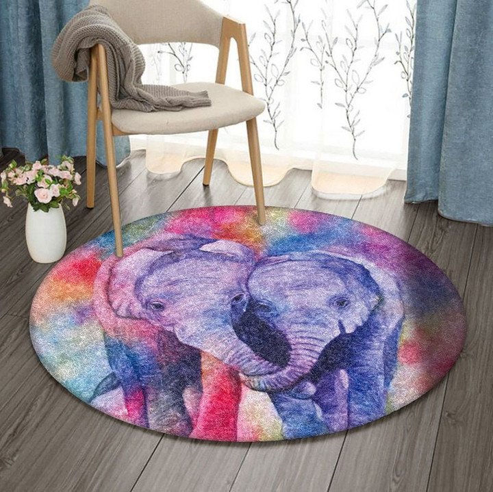 Elephant DN0910050RR Round Carpet