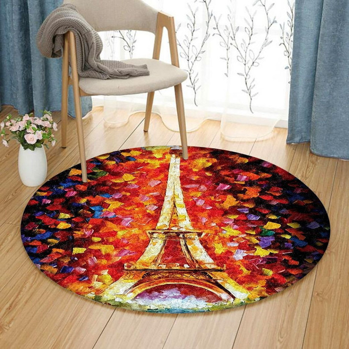 Eiffel Tower HT1010052TM Round Carpet