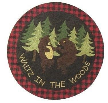 Bear Waltz In The Woods CLM1910008TM Round Carpet
