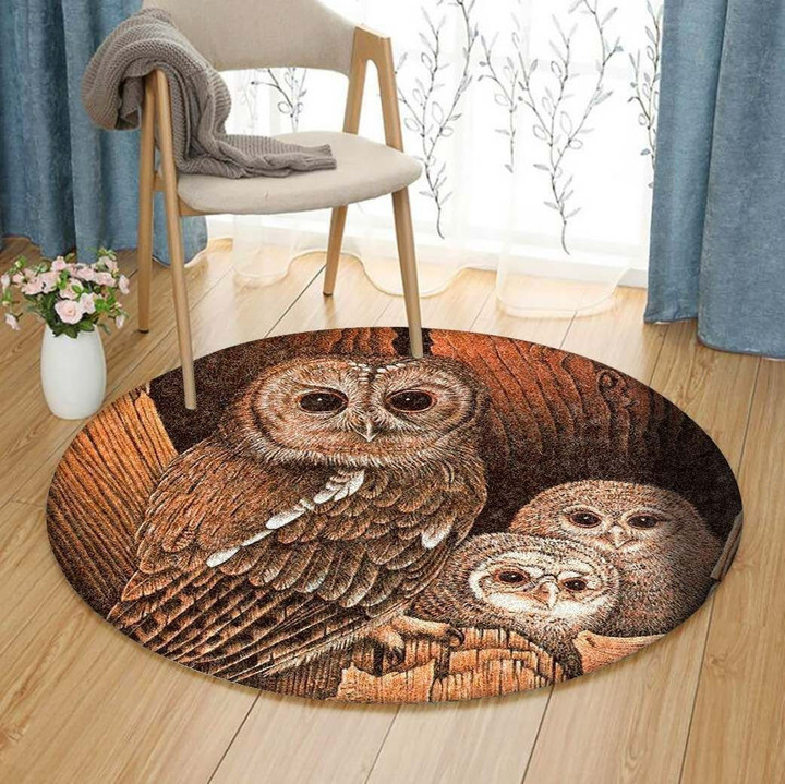 Owl HM160814TM Round Carpet