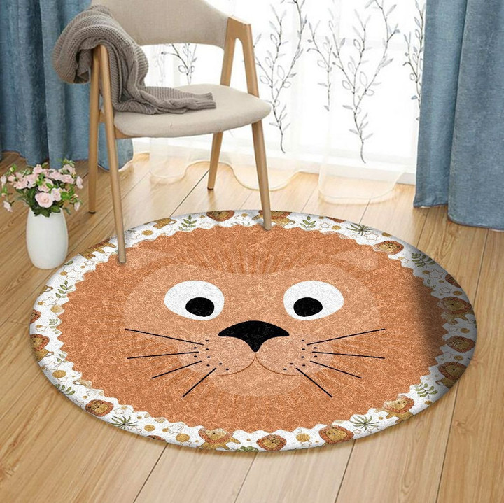 Lion Cute AA3112068TM Round Carpet