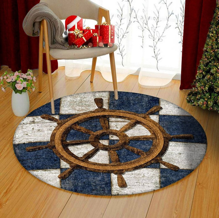 Ship Wheel TL3010111TM Round Carpet