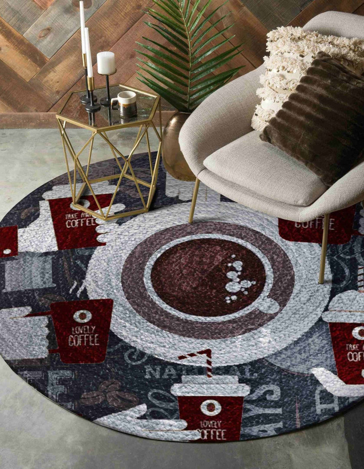 Coffee CNT070940 Round Carpet
