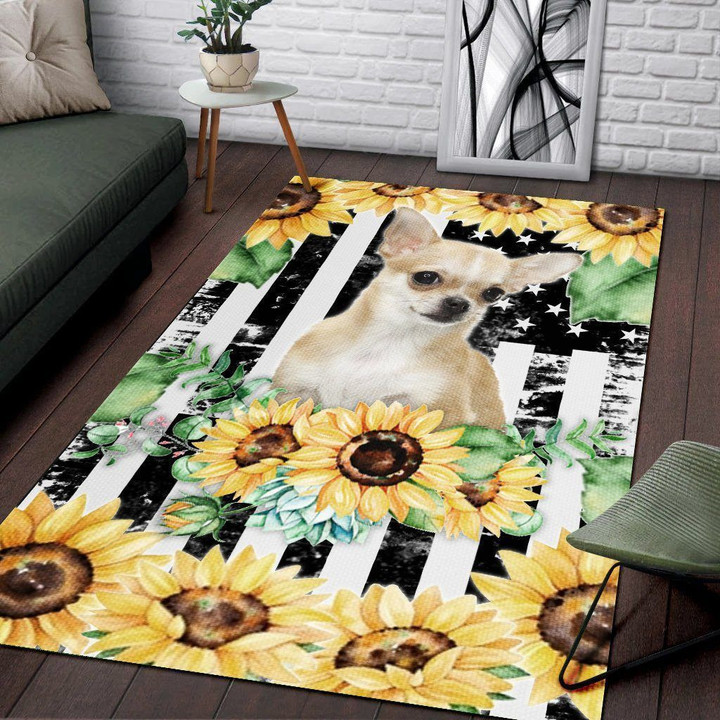 Sunflower Chihuahua Love CL02120041MDR Rug