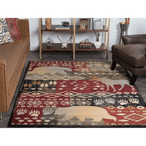 Lodge Red CLM0510154M Rug