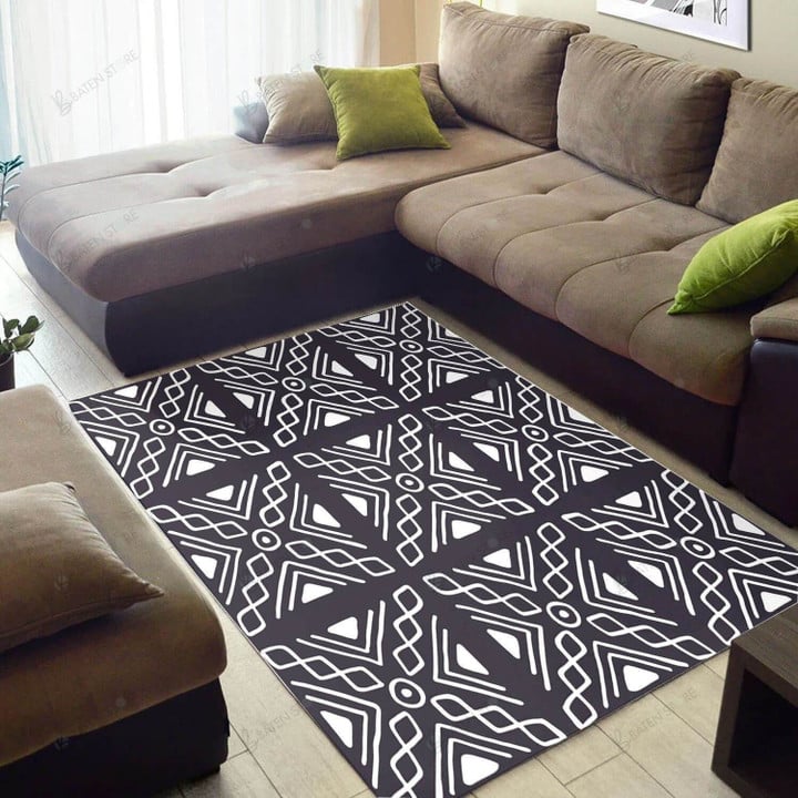 Stripes Pattern African American Area Rug Home Decor
